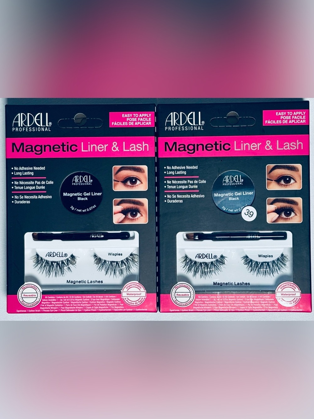 Ardell Magnetic Liner & Lash Kit Wispies Brand New In Box Lot of 2